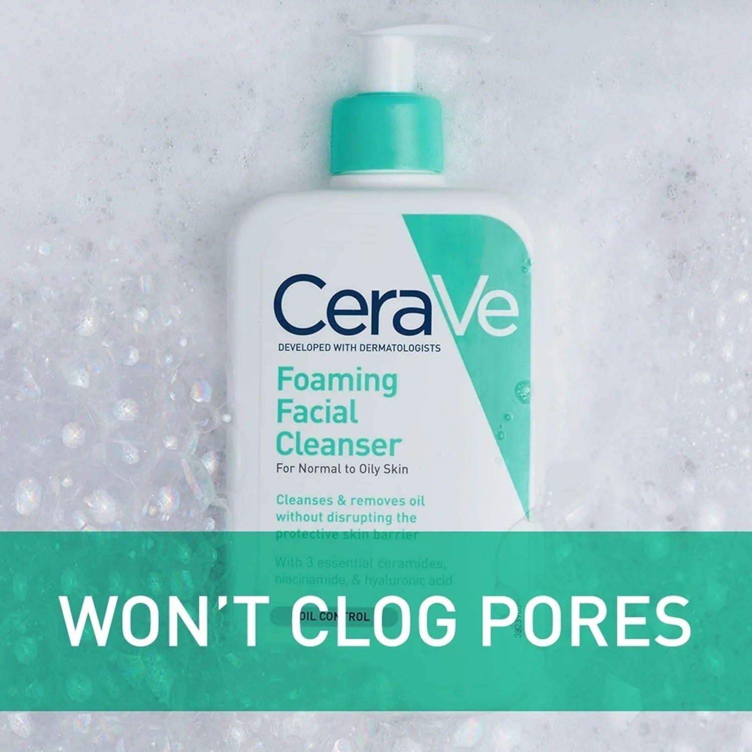 CeraVe Foaming Facial Cleanser - Areeza Production