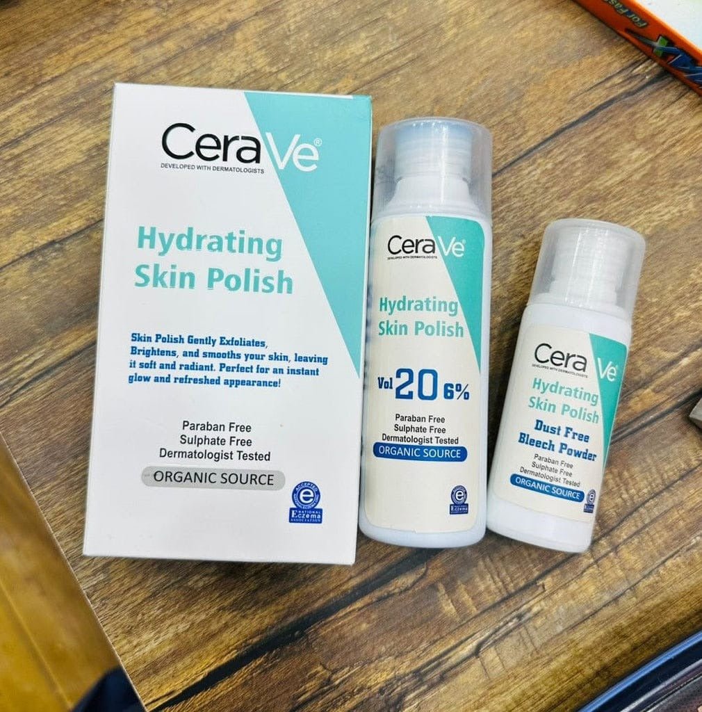 CeraVe Hydrating Skin Polish Kit — Vol 20 6% + Dust Free Bleach Powder - Areeza Production