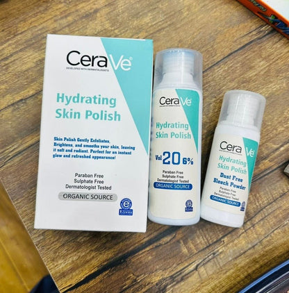CeraVe Hydrating Skin Polish Kit — Vol 20 6% + Dust Free Bleach Powder - Areeza Production