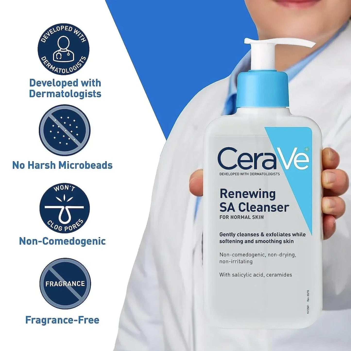 CeraVe Renewing SA Cleanser — Smooth & Radiant Skin - Areeza Production