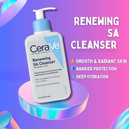 CeraVe Renewing SA Cleanser — Smooth & Radiant Skin - Areeza Production